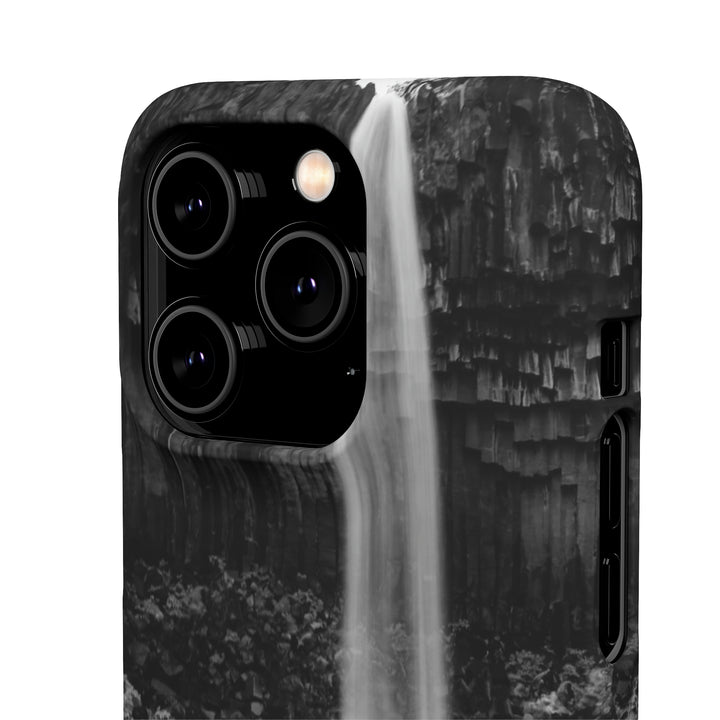 Svartifoss in Black and White - Phone Case