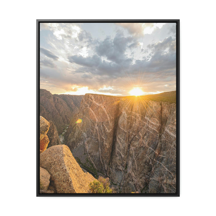 Painted Wall at Sunset Part 2 - Canvas with Frame