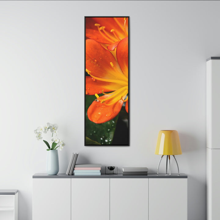 Bright Bush Lily - Canvas with Frame - Visiting This World