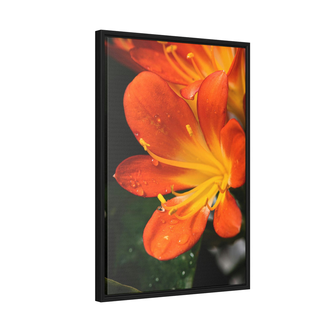 Bright Bush Lily - Canvas with Frame - Visiting This World