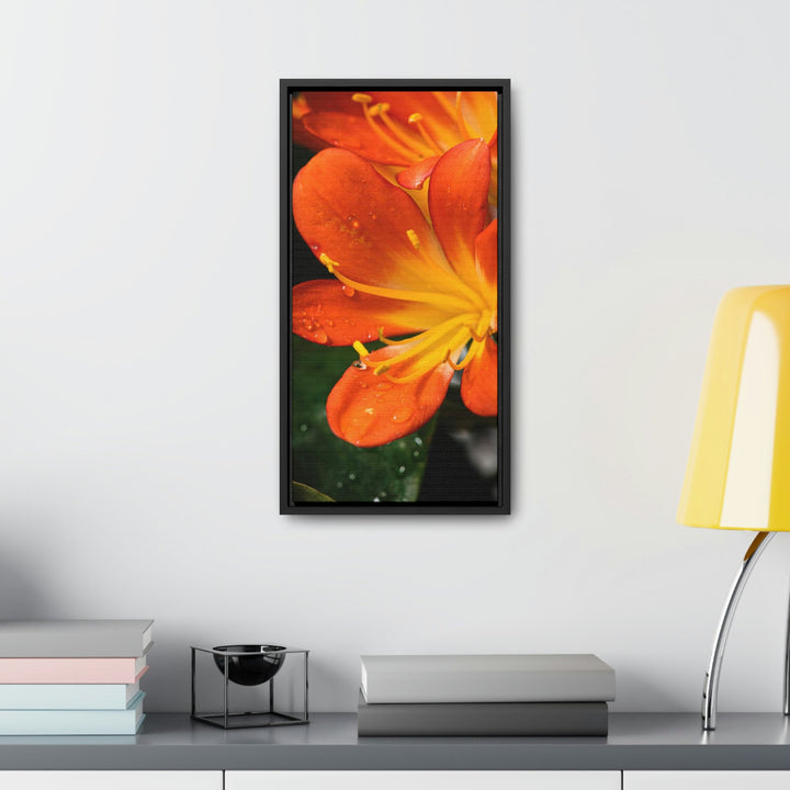 Bright Bush Lily - Canvas with Frame - Visiting This World