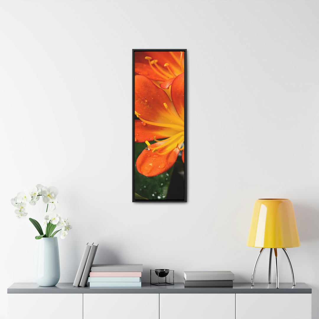 Bright Bush Lily - Canvas with Frame - Visiting This World