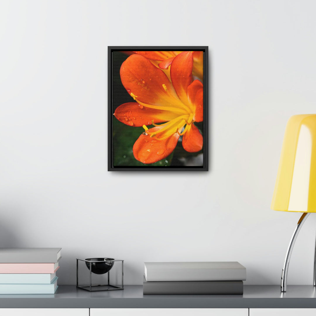 Bright Bush Lily - Canvas with Frame - Visiting This World