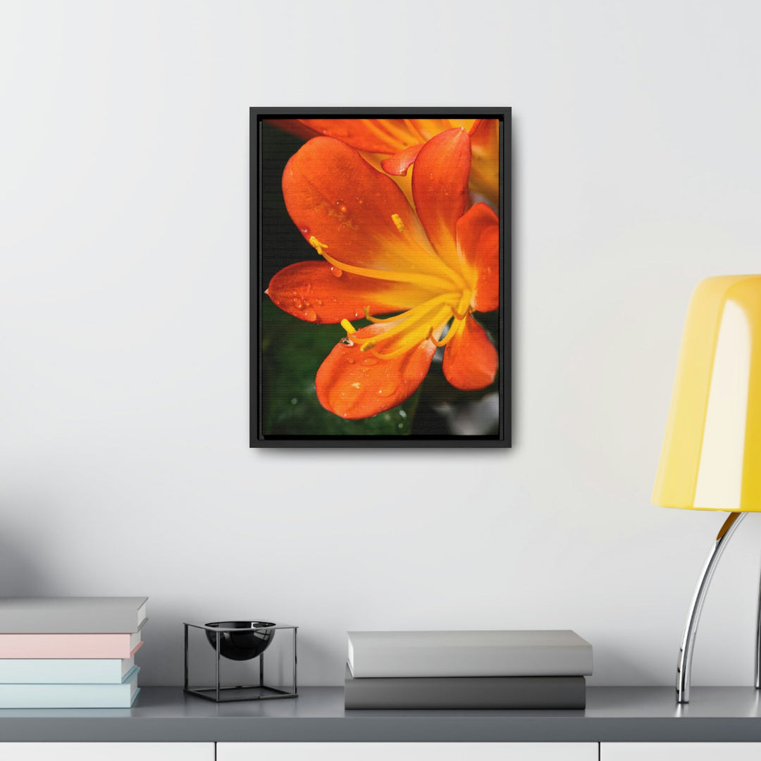 Bright Bush Lily - Canvas with Frame - Visiting This World