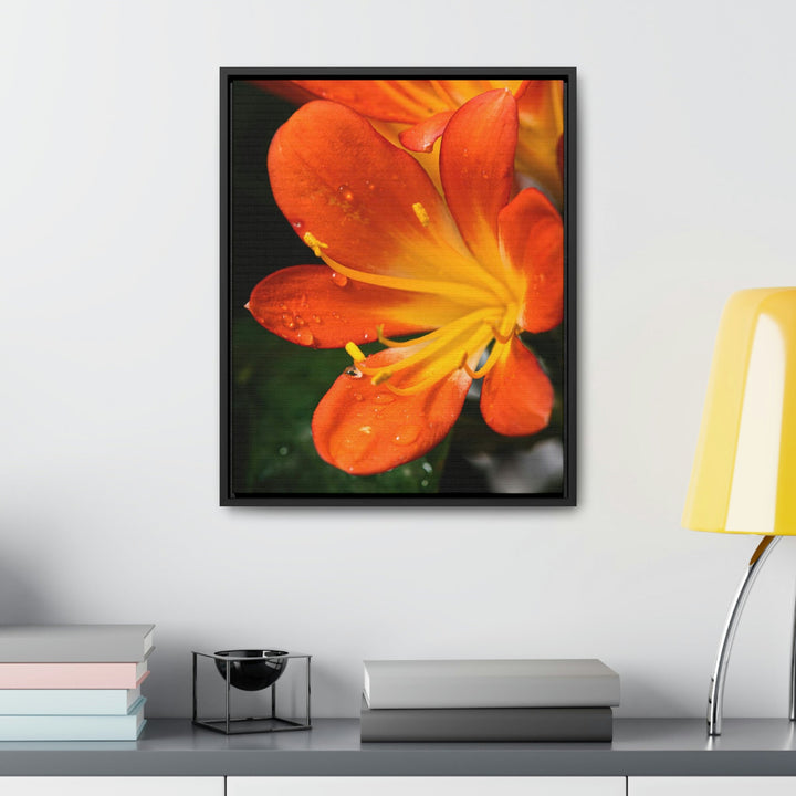 Bright Bush Lily - Canvas with Frame - Visiting This World