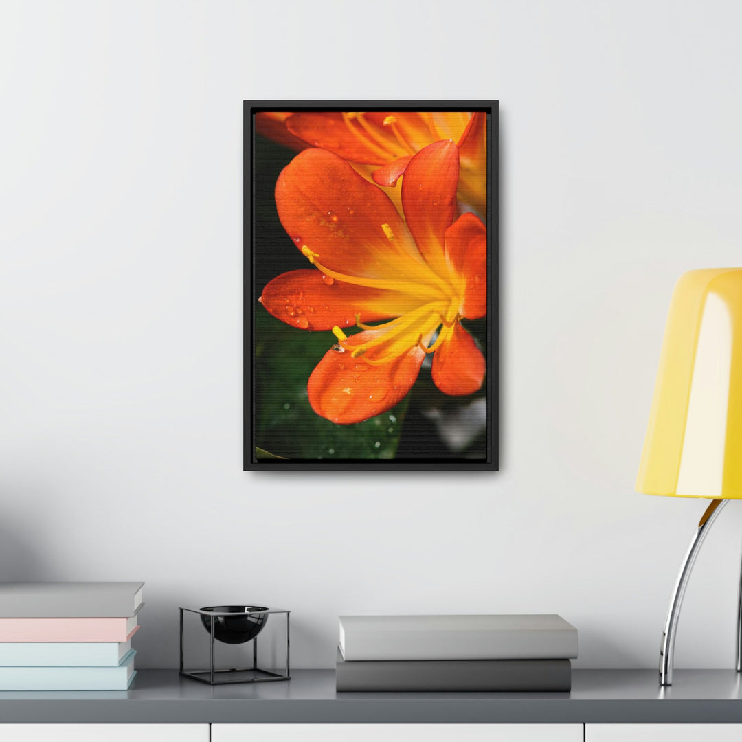 Bright Bush Lily - Canvas with Frame - Visiting This World