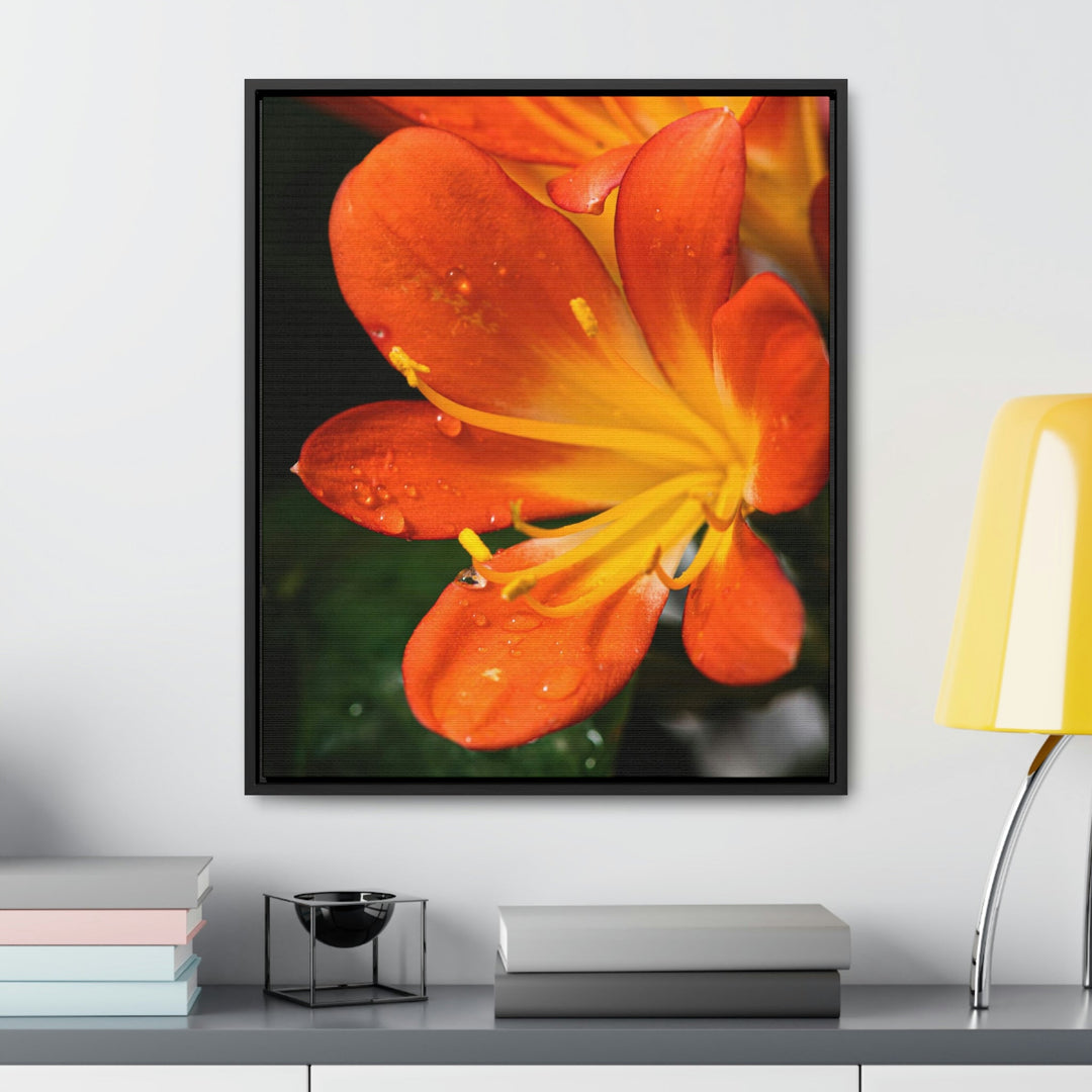 Bright Bush Lily - Canvas with Frame - Visiting This World