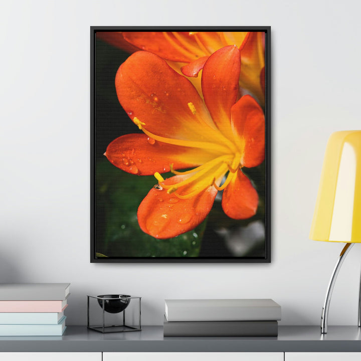 Bright Bush Lily - Canvas with Frame - Visiting This World