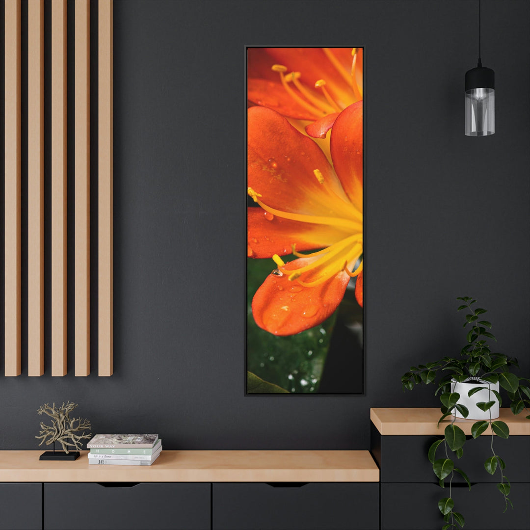 Bright Bush Lily - Canvas with Frame - Visiting This World