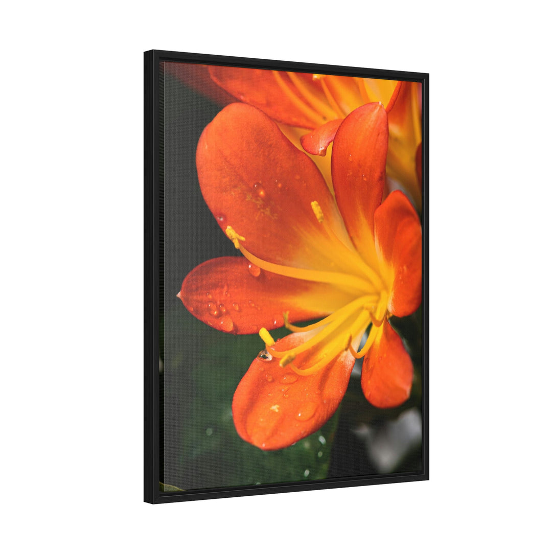 Bright Bush Lily - Canvas with Frame - Visiting This World