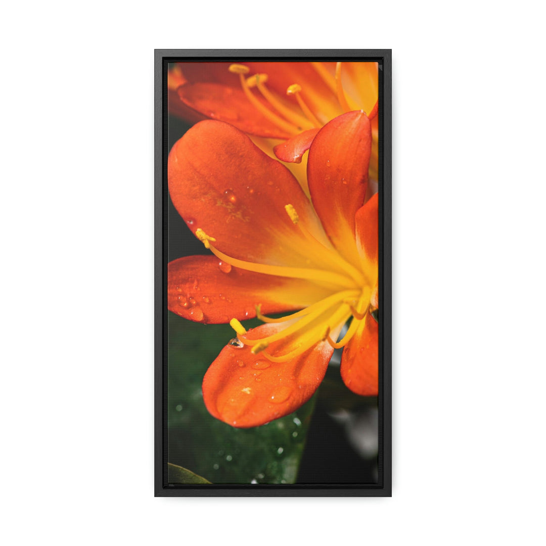 Bright Bush Lily - Canvas with Frame - Visiting This World