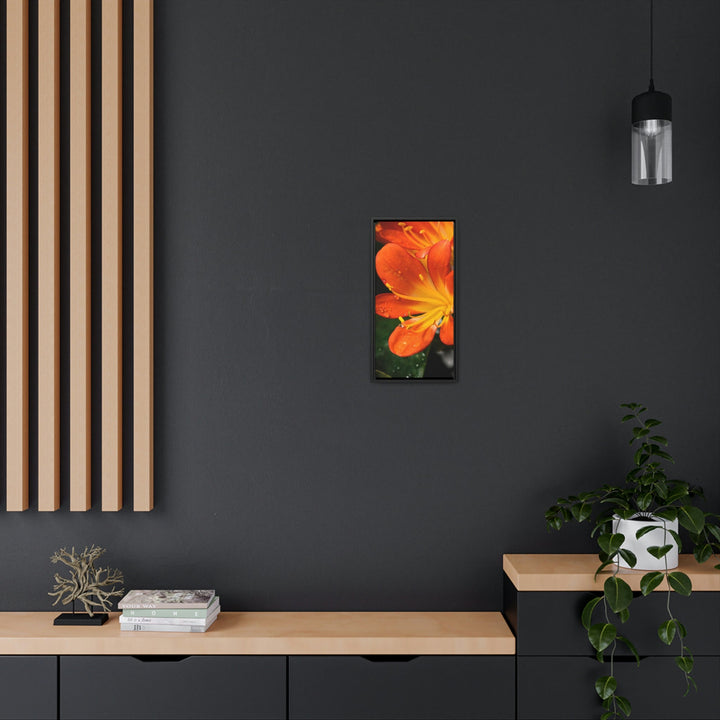 Bright Bush Lily - Canvas with Frame - Visiting This World