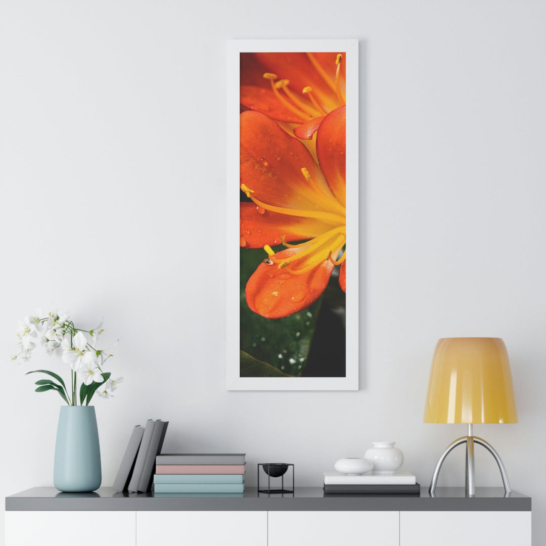 Bright Bush Lily - Framed Print - Visiting This World