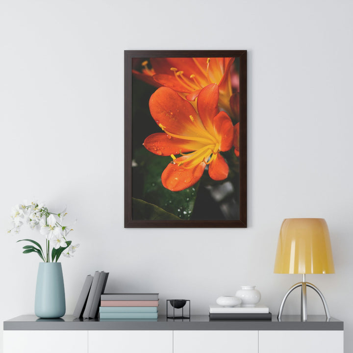 Bright Bush Lily - Framed Print - Visiting This World