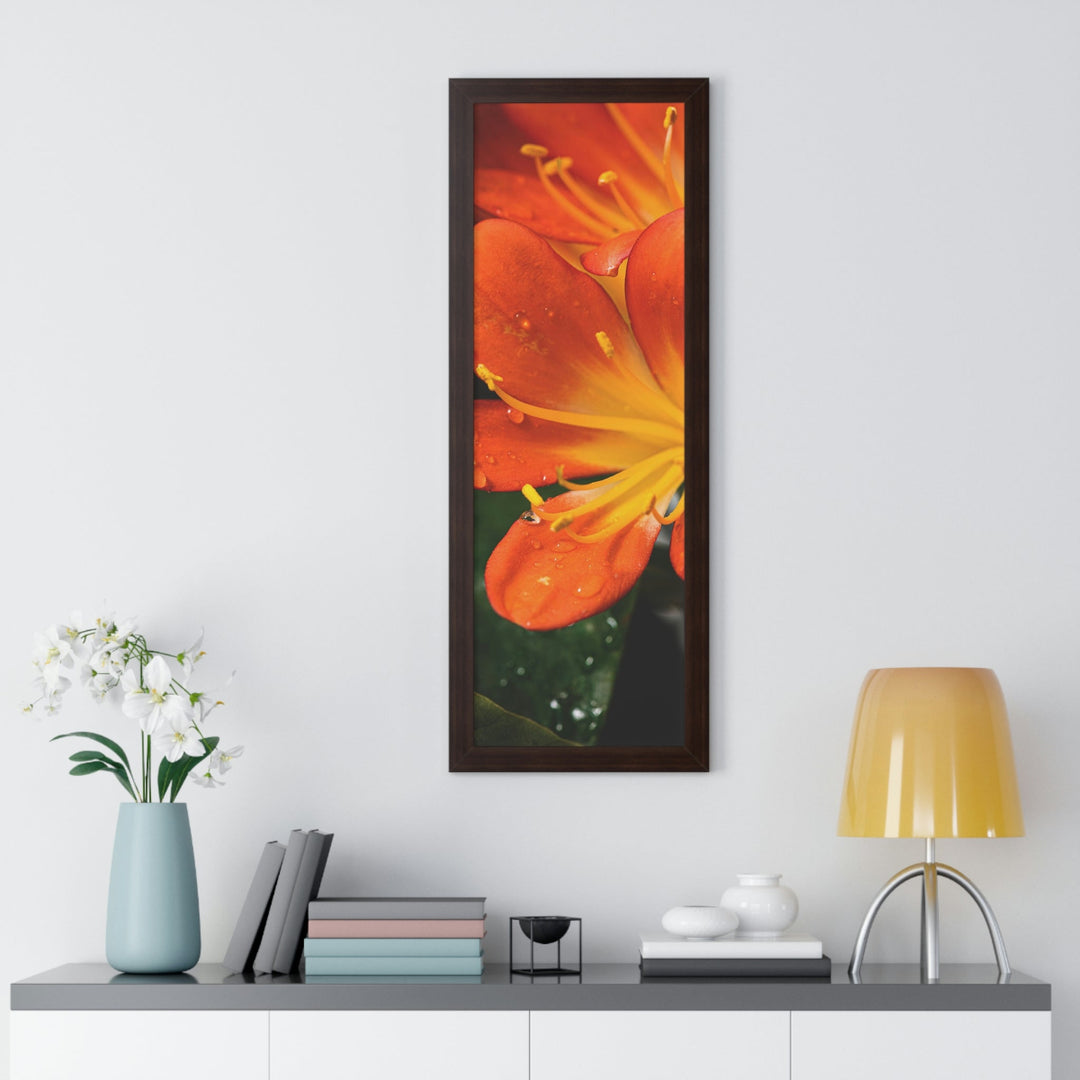 Bright Bush Lily - Framed Print - Visiting This World