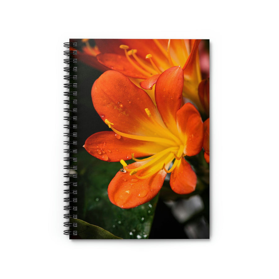 Bright Bush Lily - Spiral Ruled Line Notebook - Visiting This World