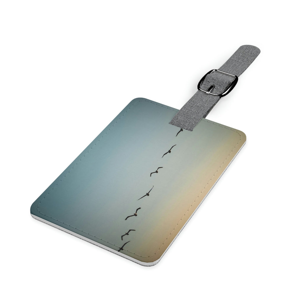 Brown Pelicans in Flight - Luggage Tag - Visiting This World