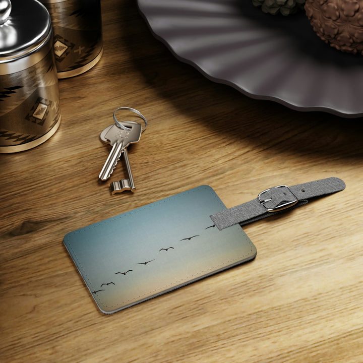 Brown Pelicans in Flight - Luggage Tag - Visiting This World