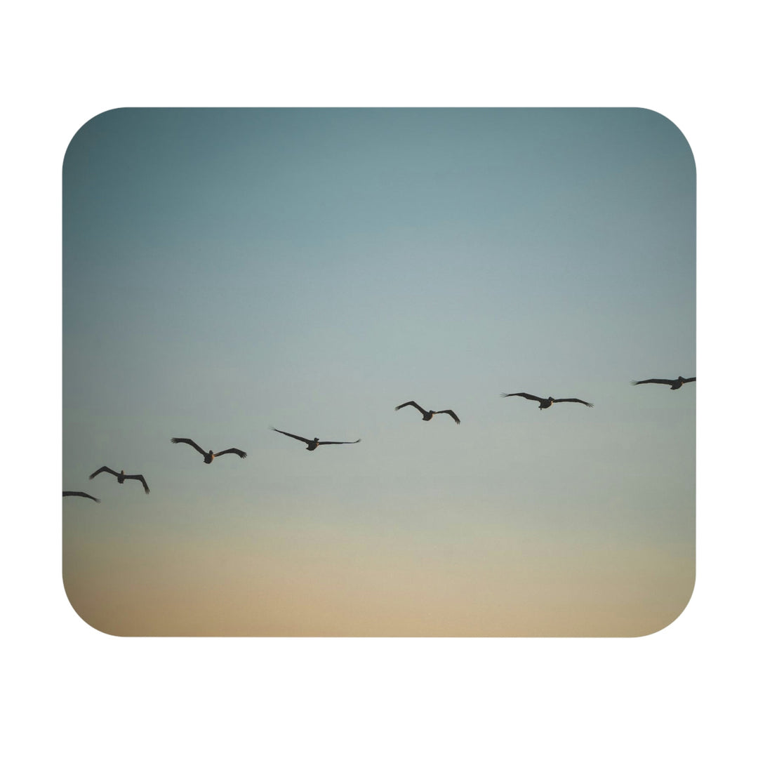 Brown Pelicans in Flight - Mouse Pad (Rectangle) - Visiting This World