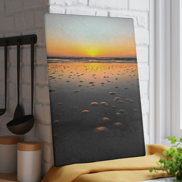 Burrows at Sunrise - Glass Cutting Board - Visiting This World