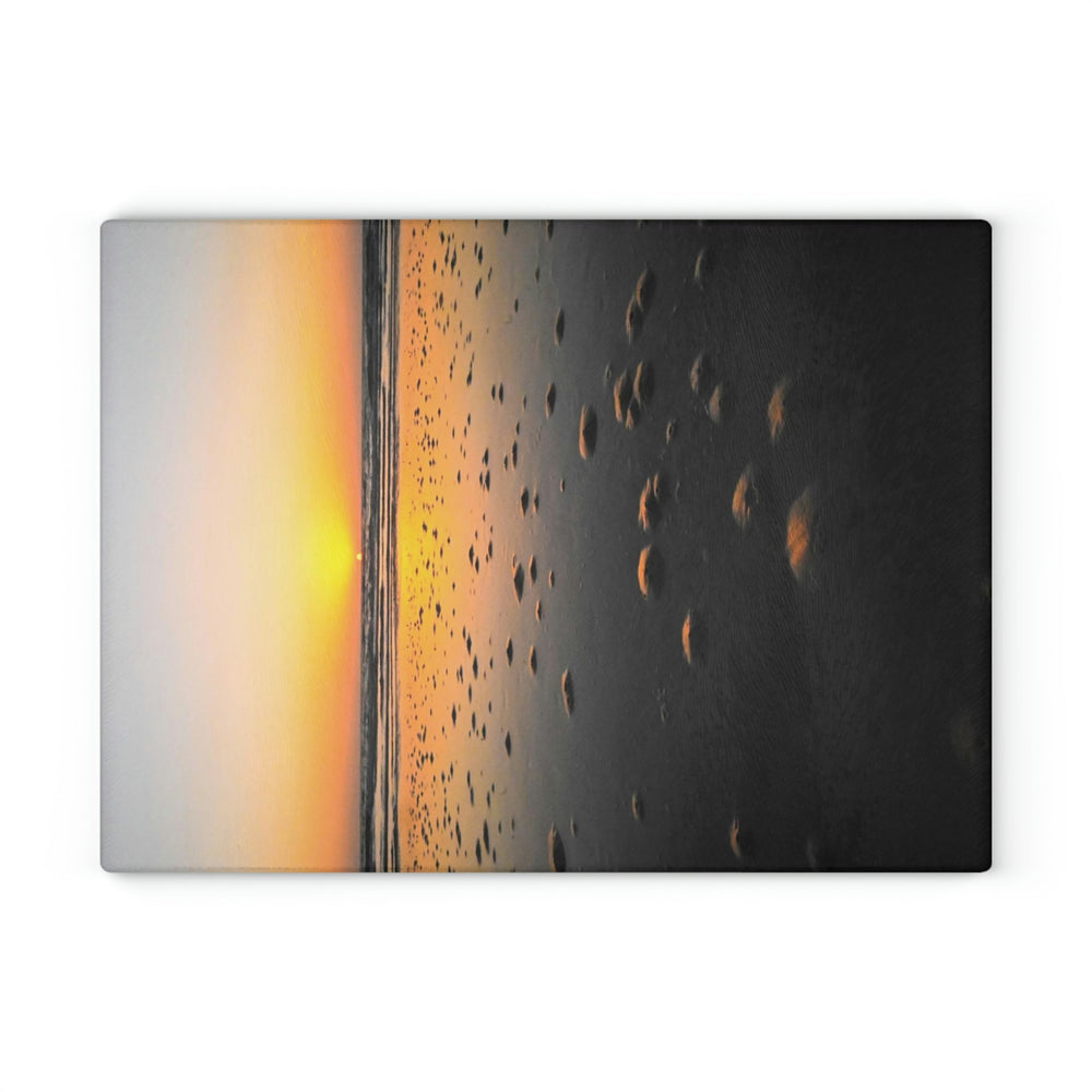 Burrows at Sunrise - Glass Cutting Board - Visiting This World