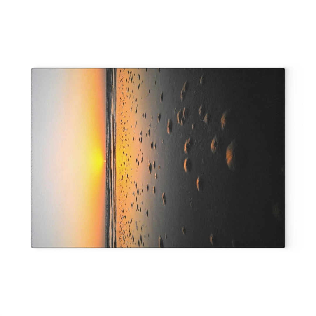 Burrows at Sunrise - Glass Cutting Board - Visiting This World