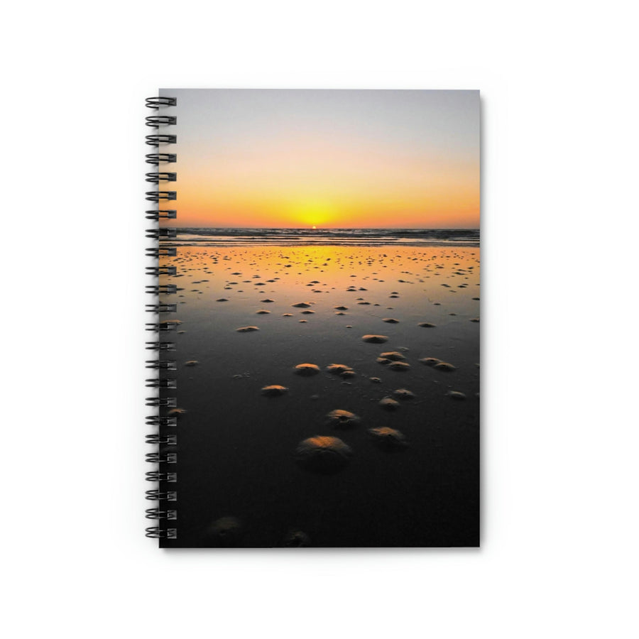 Burrows at Sunrise - Spiral Ruled Line Notebook - Visiting This World