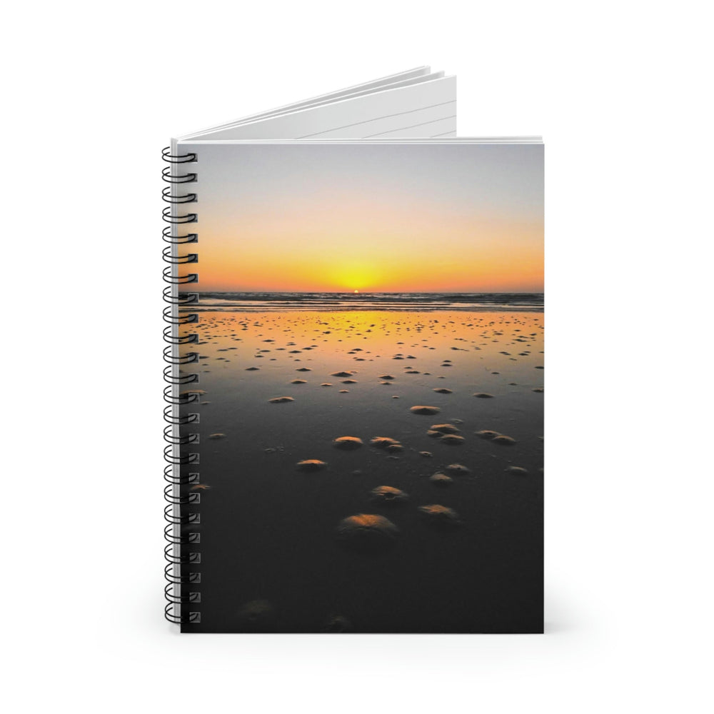 Burrows at Sunrise - Spiral Ruled Line Notebook - Visiting This World