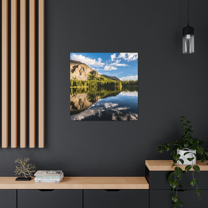 Mountain Scene Reflected - Canvas