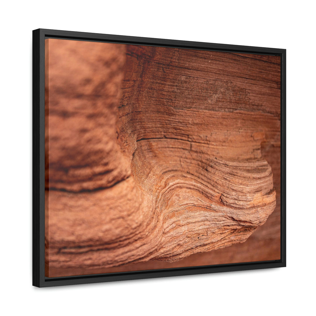 Sedimentary Rock Curves - Canvas with Frame