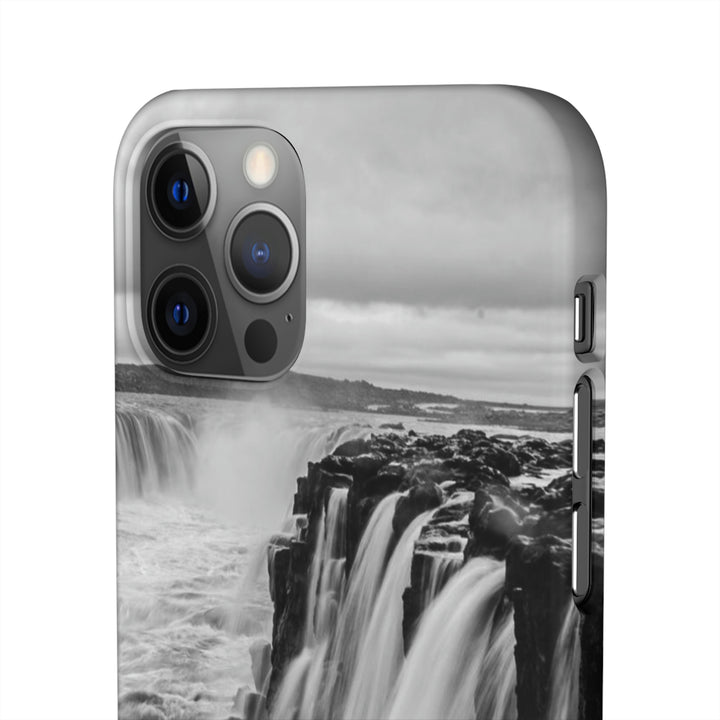 Selfoss in Black and White - Phone Case