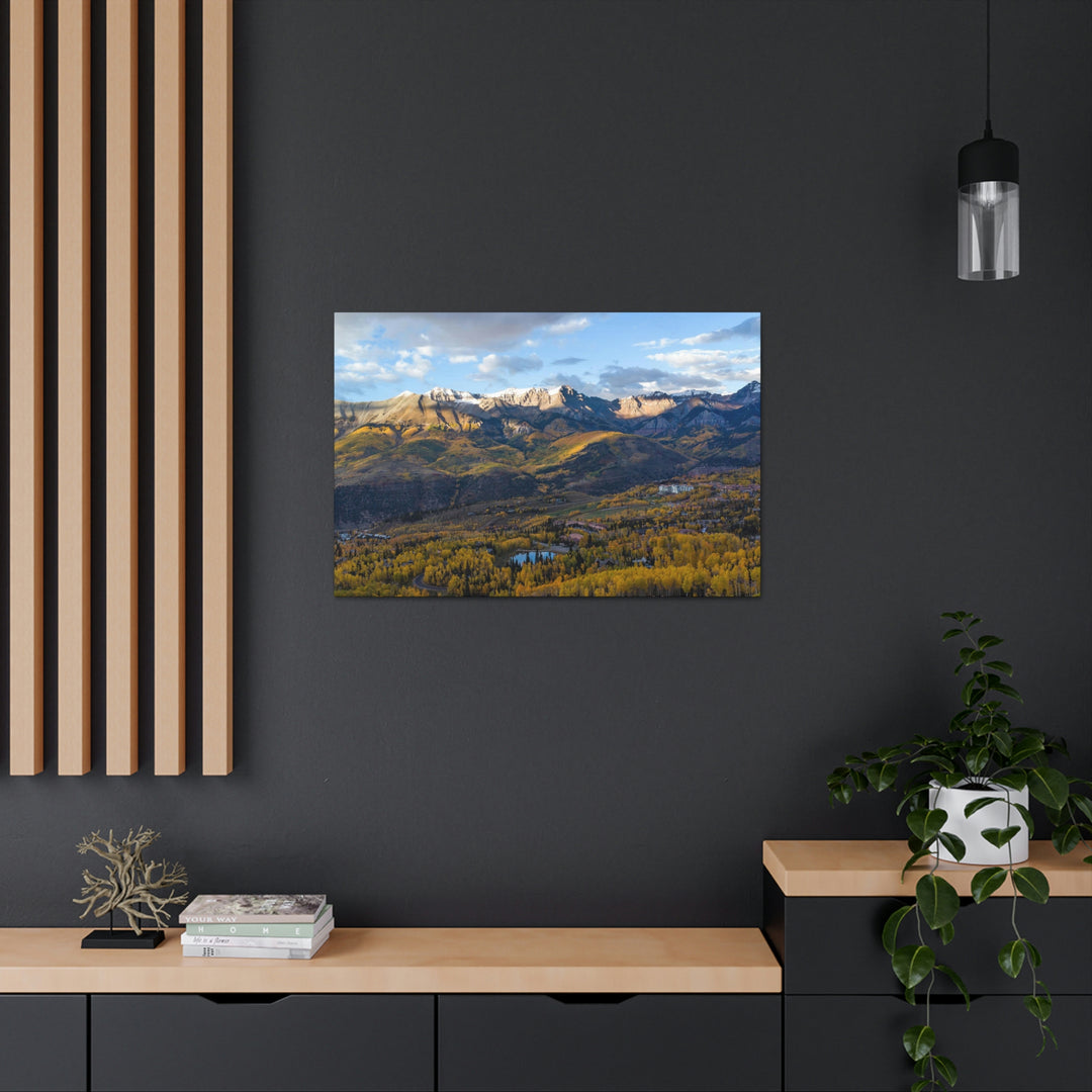 Glowing Mountainside - Canvas