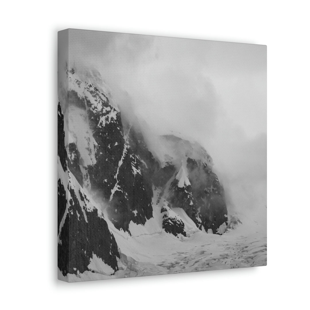 The Mist Descends in Black and White - Canvas