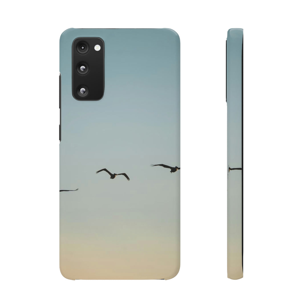 Brown Pelicans in Flight - Phone Case