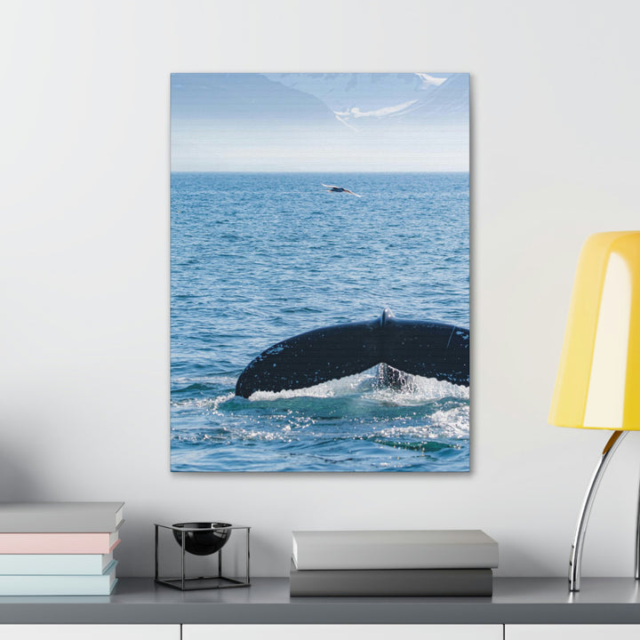 A Whale and A Mountain - Canvas