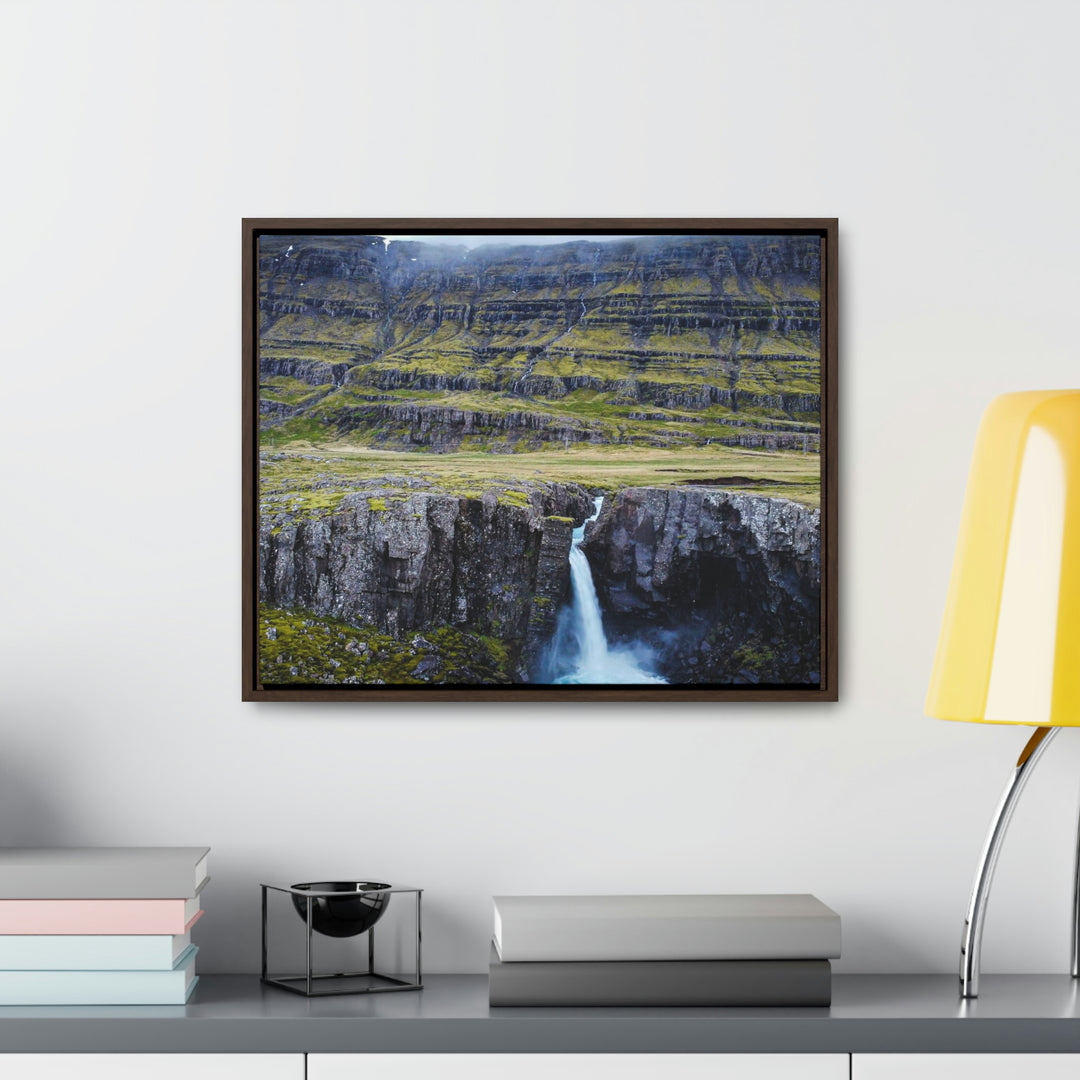 A Remote Waterfall - Canvas with Frame