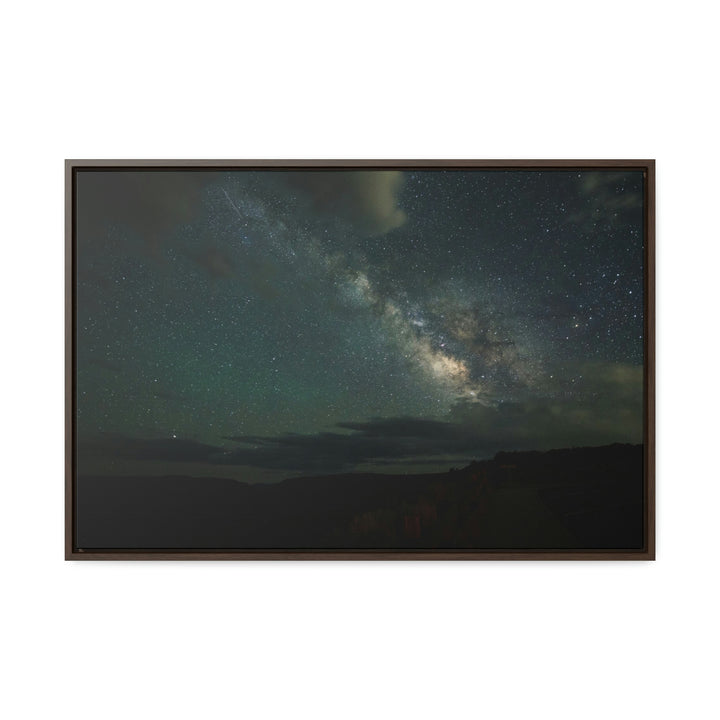 Milky Way Through the Clouds Part 2 - Canvas with Frame