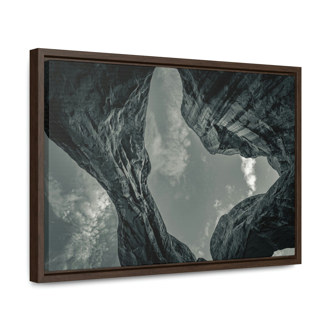 Natural Frames Part 3 in Black and White - Canvas with Frame