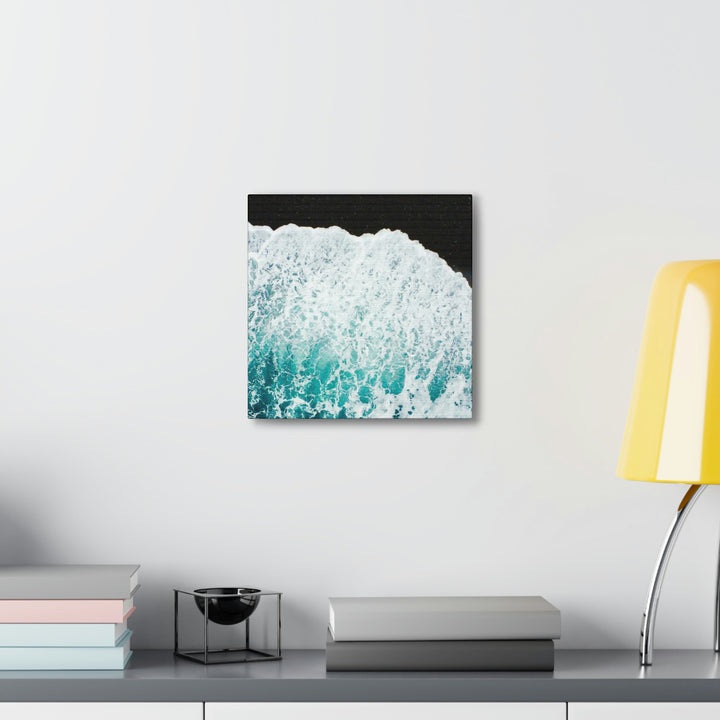 A Wave on Volcanic Sand - Canvas