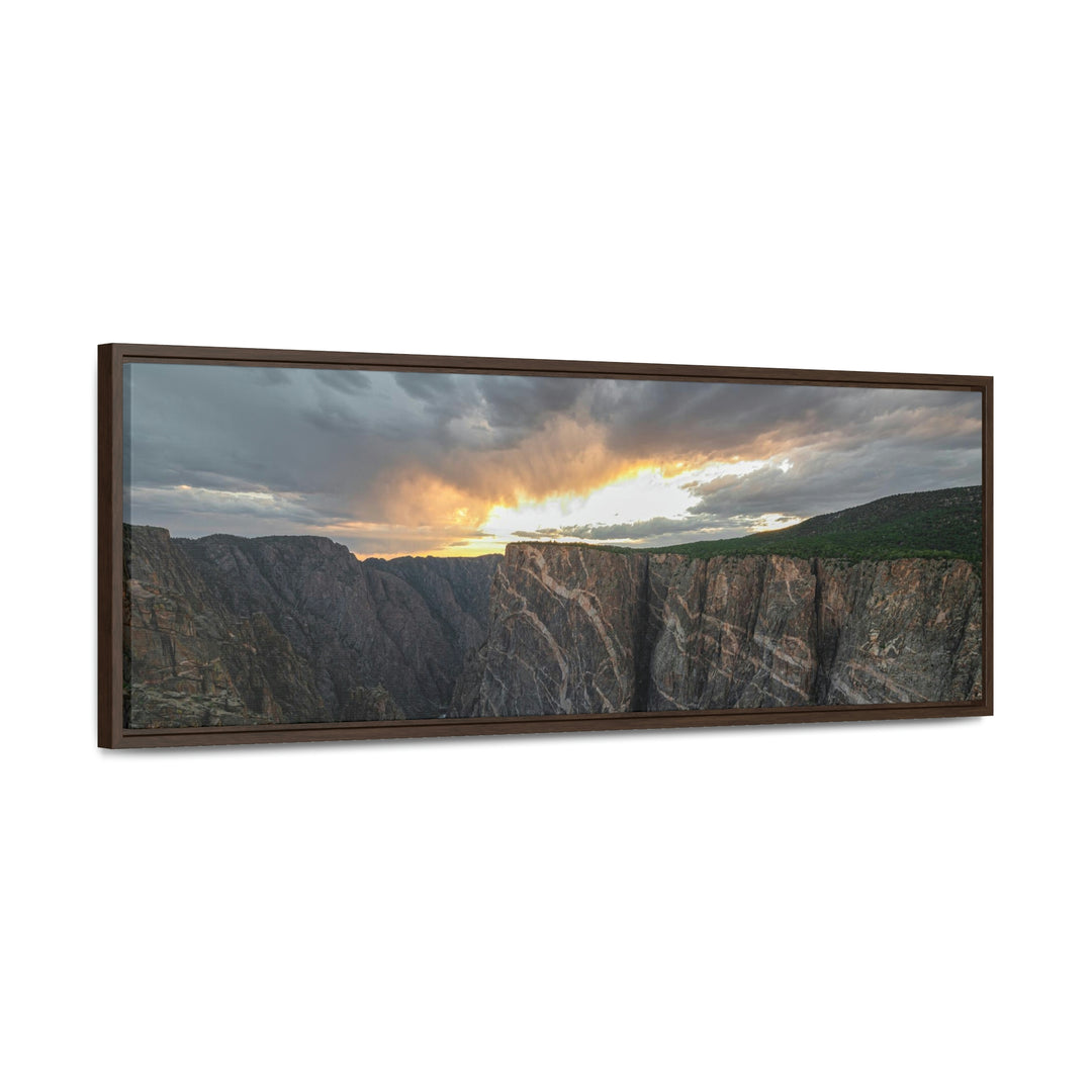 Painted Wall at Sunset Part 1 - Canvas with Frame