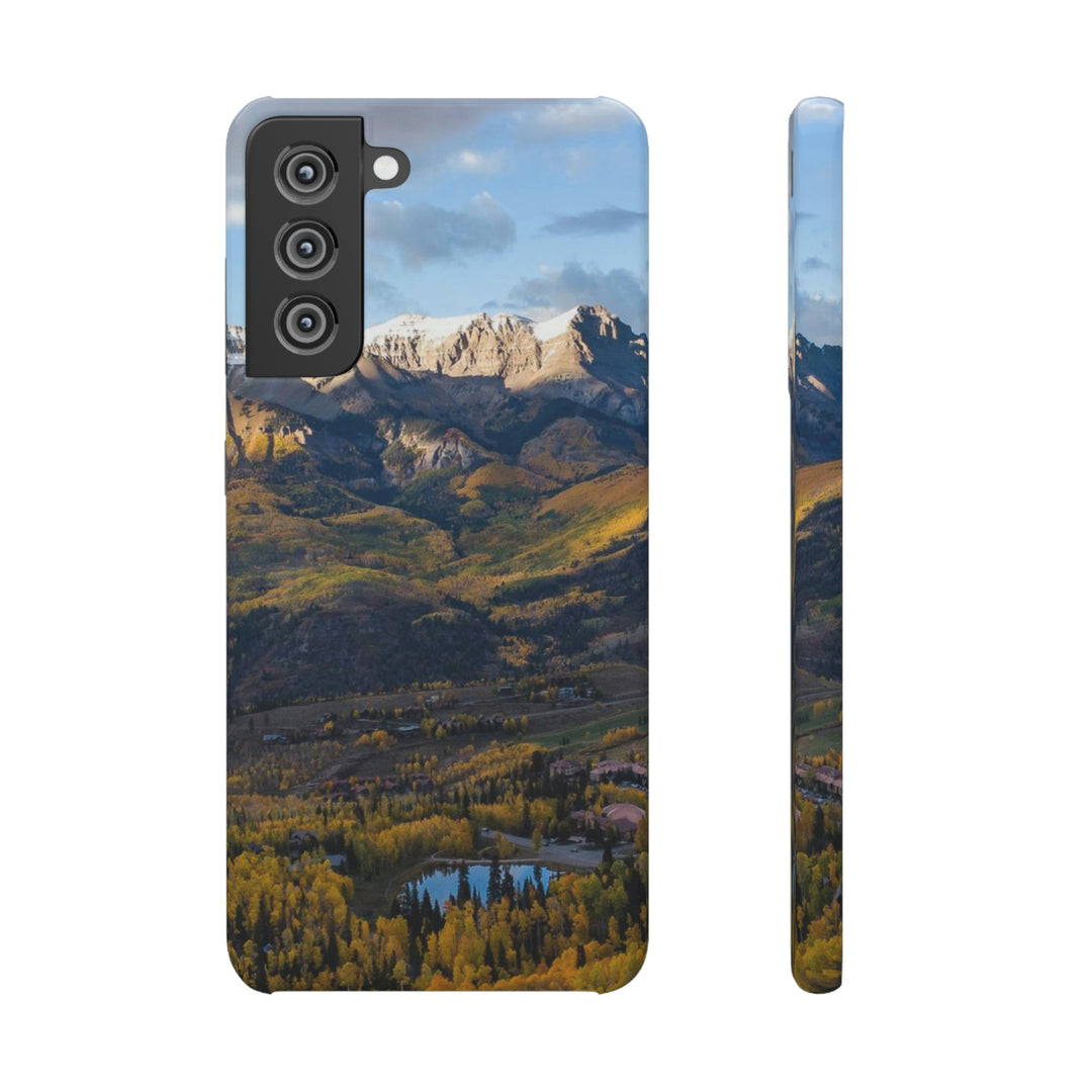 Glowing Mountainside - Phone Case