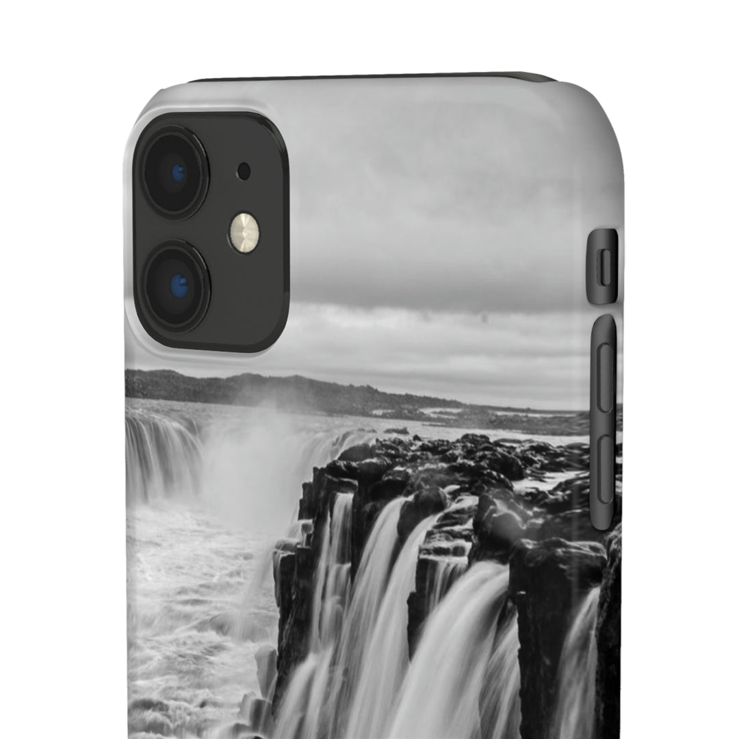 Selfoss in Black and White - Phone Case