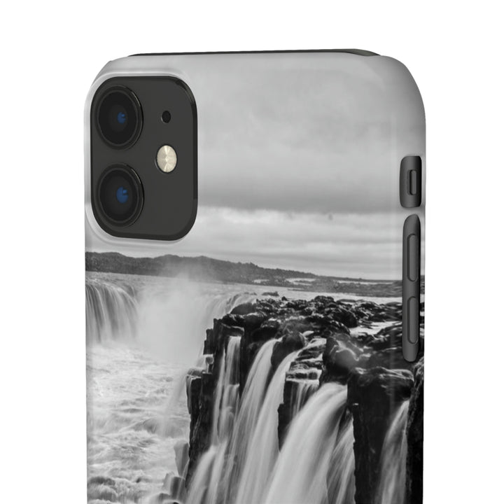 Selfoss in Black and White - Phone Case