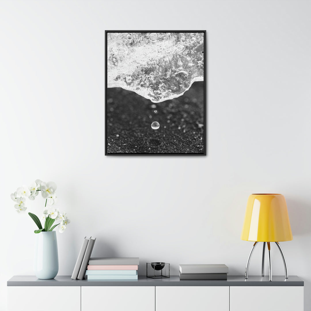 Suspended Droplet - Canvas with Frame