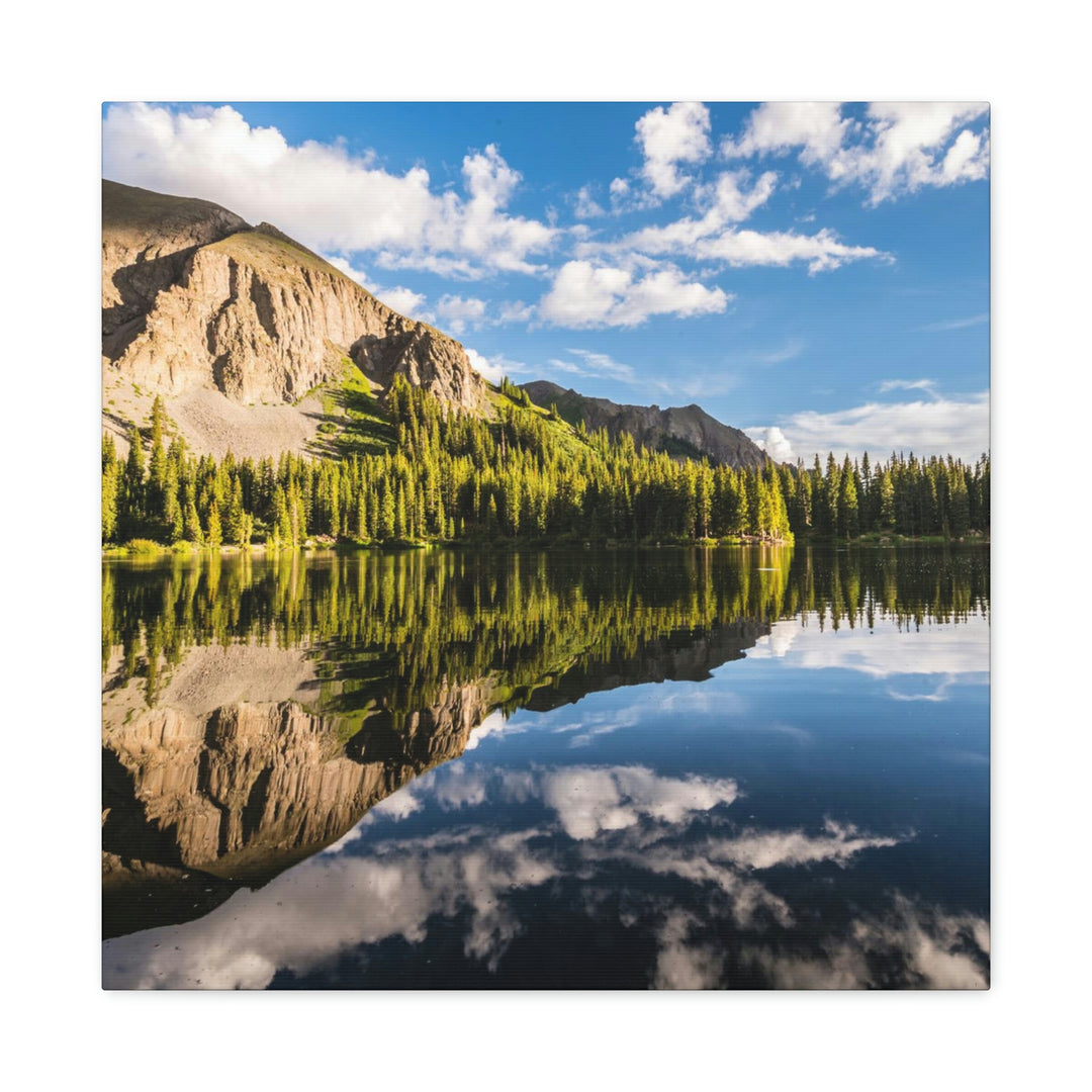 Mountain Scene Reflected - Canvas