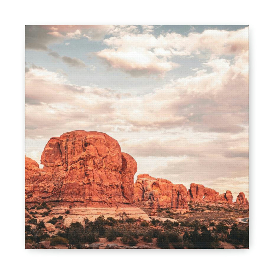 A Desert Sunset - Canvas