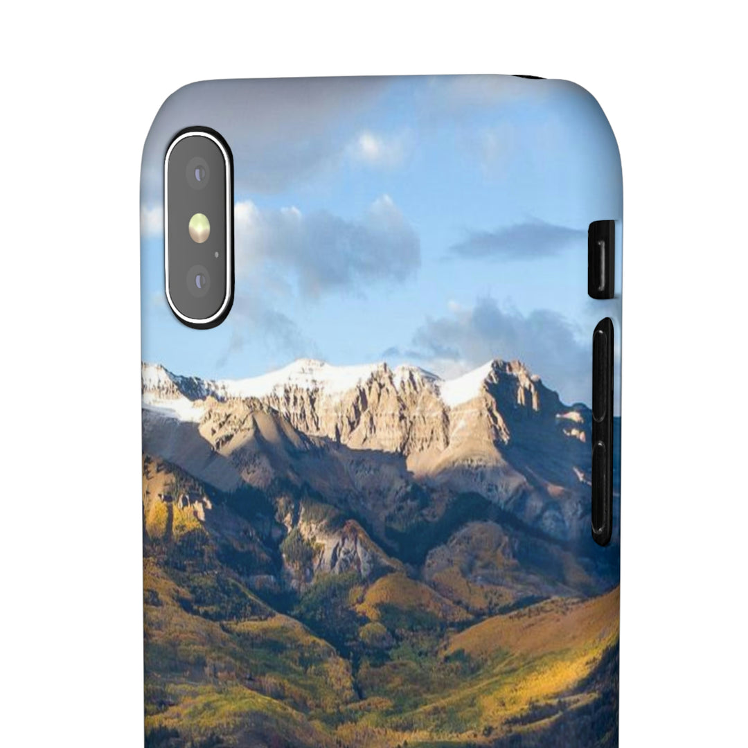 Glowing Mountainside - Phone Case