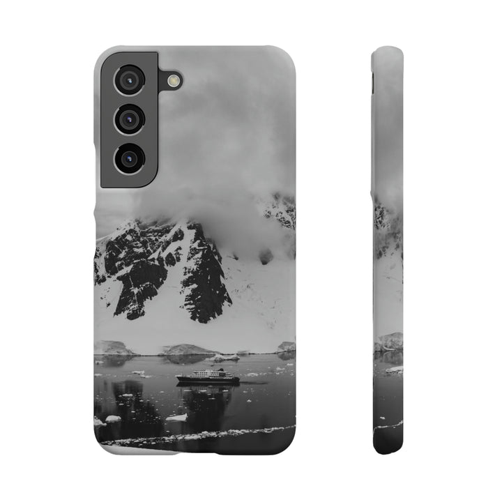 Peaceful Anchoring in Black and White - Phone Case