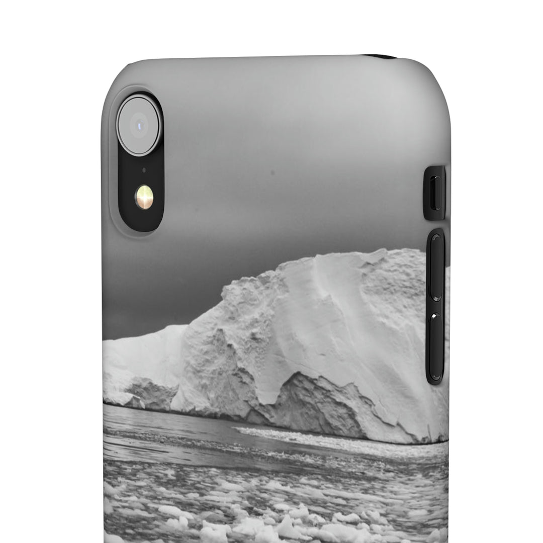 Lane of Ice In Black and White - Phone Case