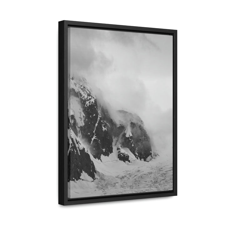 The Mist Descends in Black and White - Canvas with Frame